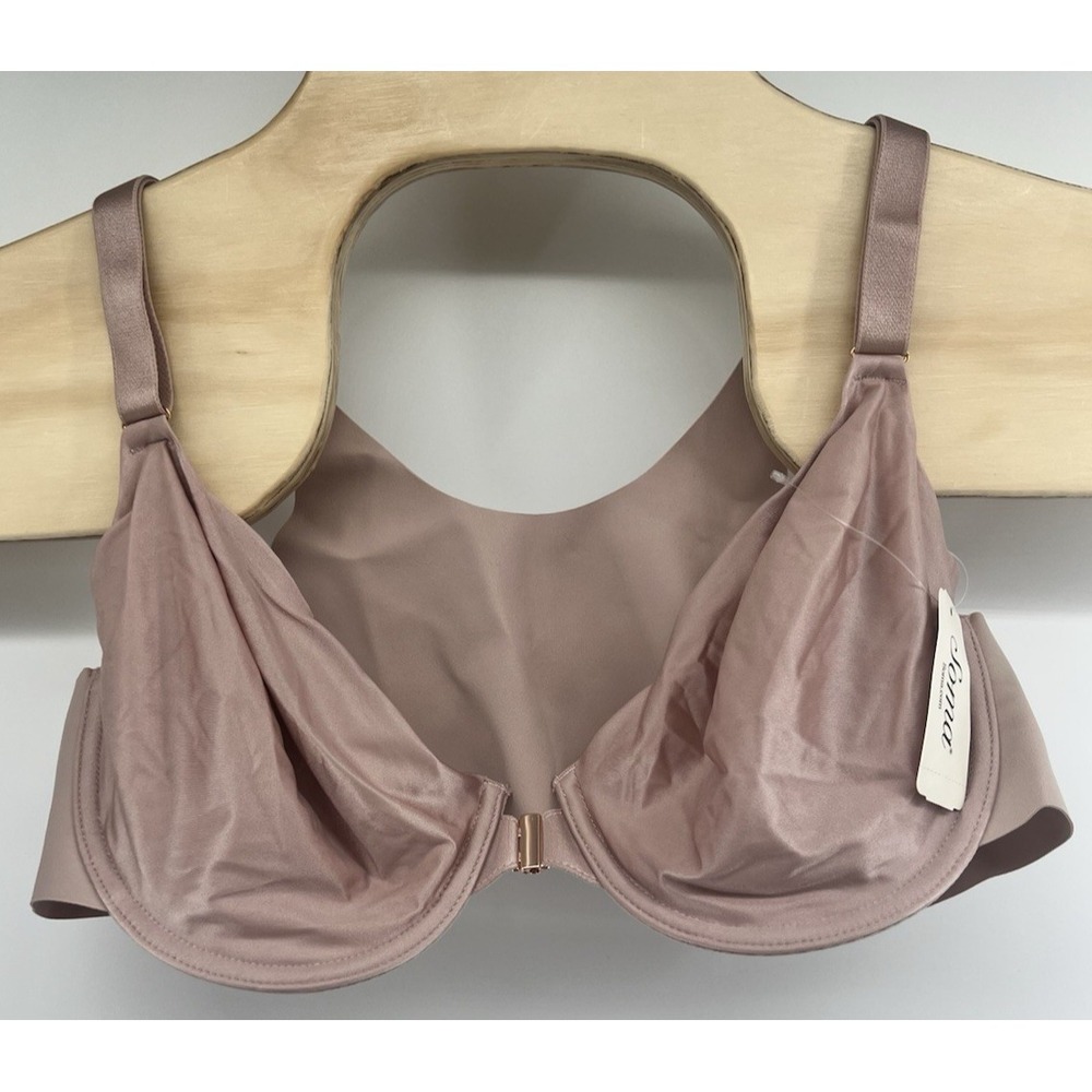 Soma Vanishing 360 Unlined Perfect Coverage Front Closure Bra 40B Adobe Rose New